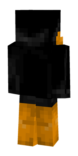 Black skin: body, back render