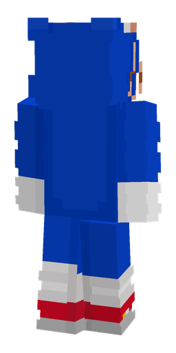 Blue skin: body, back render