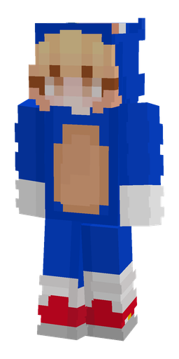 Blue skin: body, front render