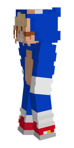 Blue skin: body, left side render