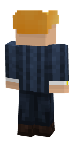 Black skin: body, back render
