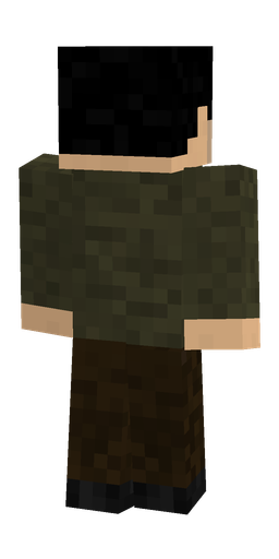 Black skin: body, back render