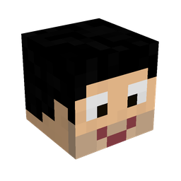 Black skin: head render