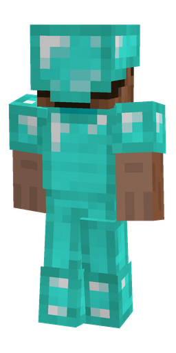 Blue skin: body, back render