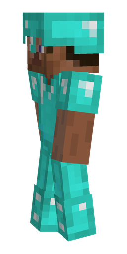 Blue skin: body, left side render
