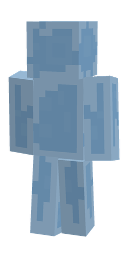 Blue skin: body, back render