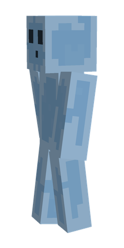 Blue skin: body, left side render