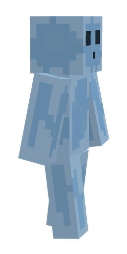 Blue skin: body, right side render