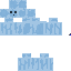 Blue skin: raw texture render