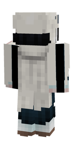 Black skin: body, back render