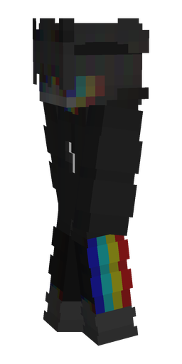 Black skin: body, left side render