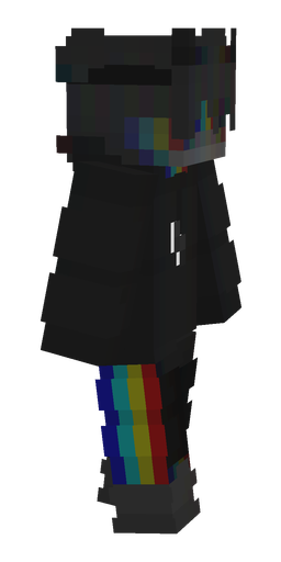 Black skin: body, right side render