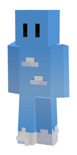 Blue skin: body, front render
