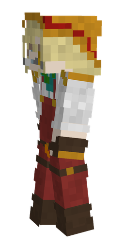 Brown skin: body, left side render