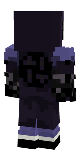 Black skin: body, back render