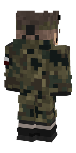 Black skin: body, back render