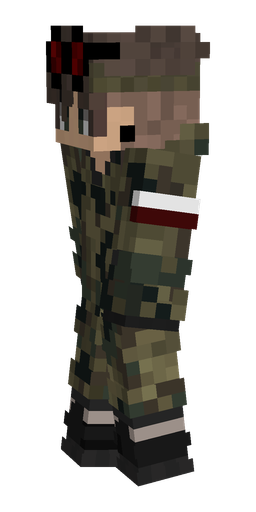 Black skin: body, left side render