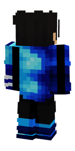 Black skin: body, back render