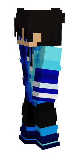 Black skin: body, left side render