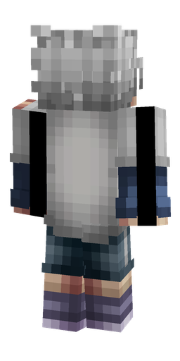 Blue skin: body, back render