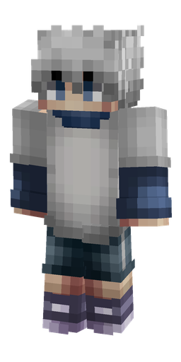 Blue skin: body, front render