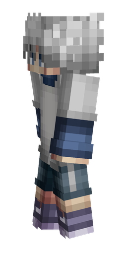 Blue skin: body, left side render