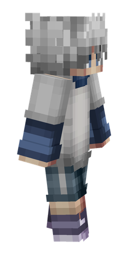 Blue skin: body, right side render