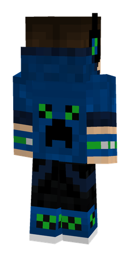 Black skin: body, back render