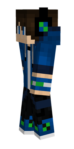Black skin: body, left side render