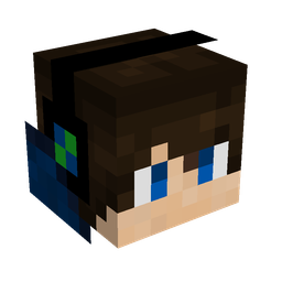 Black skin: head render