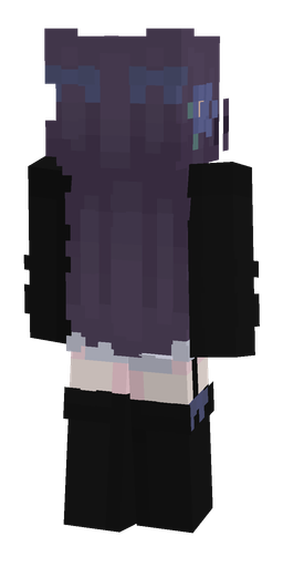 Black skin: body, back render