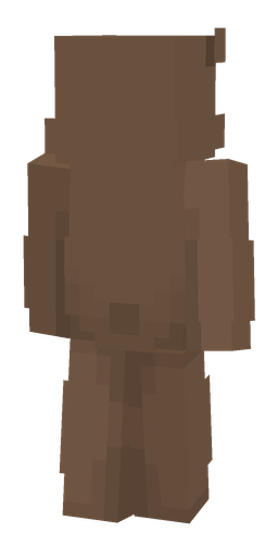 Brown skin: body, back render