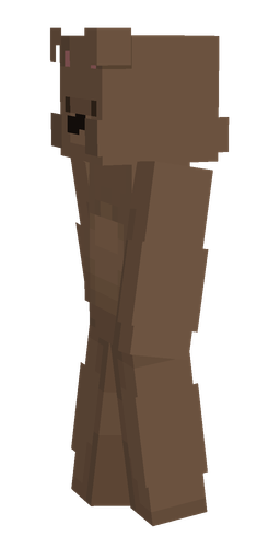 Brown skin: body, left side render