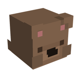 Brown skin: head render