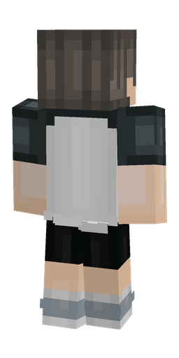Black skin: body, back render