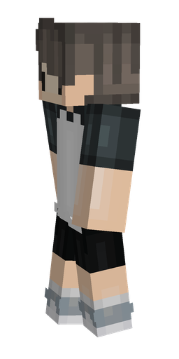 Black skin: body, left side render