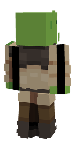 Black skin: body, back render