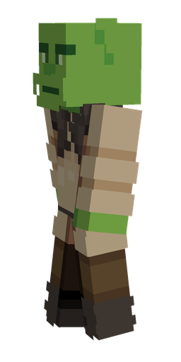 Black skin: body, left side render