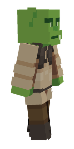 Black skin: body, right side render