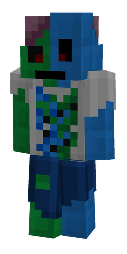 Blue skin: body, front render