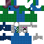 Blue skin: raw texture render