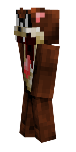 Black skin: body, left side render