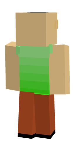 Brown skin: body, back render