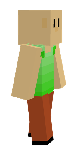 Brown skin: body, right side render