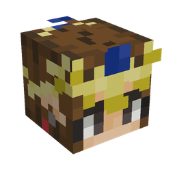 Pink skin: head render