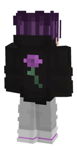 Black skin: body, back render