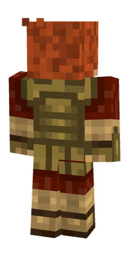 Brown skin: body, back render