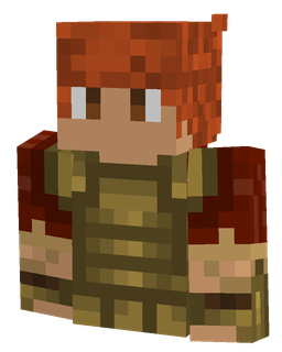 Brown skin: bust render