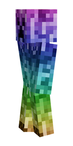 Blue skin: body, left side render