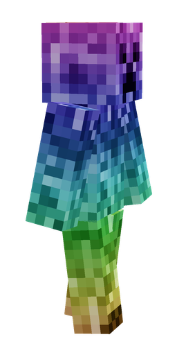 Blue skin: body, right side render